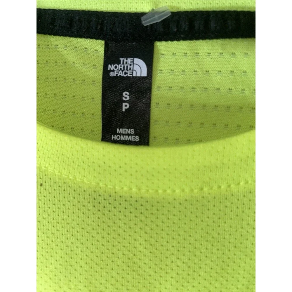 The North Face FlashDry Mesh Performance Tee Mens S LED Yellow NWT